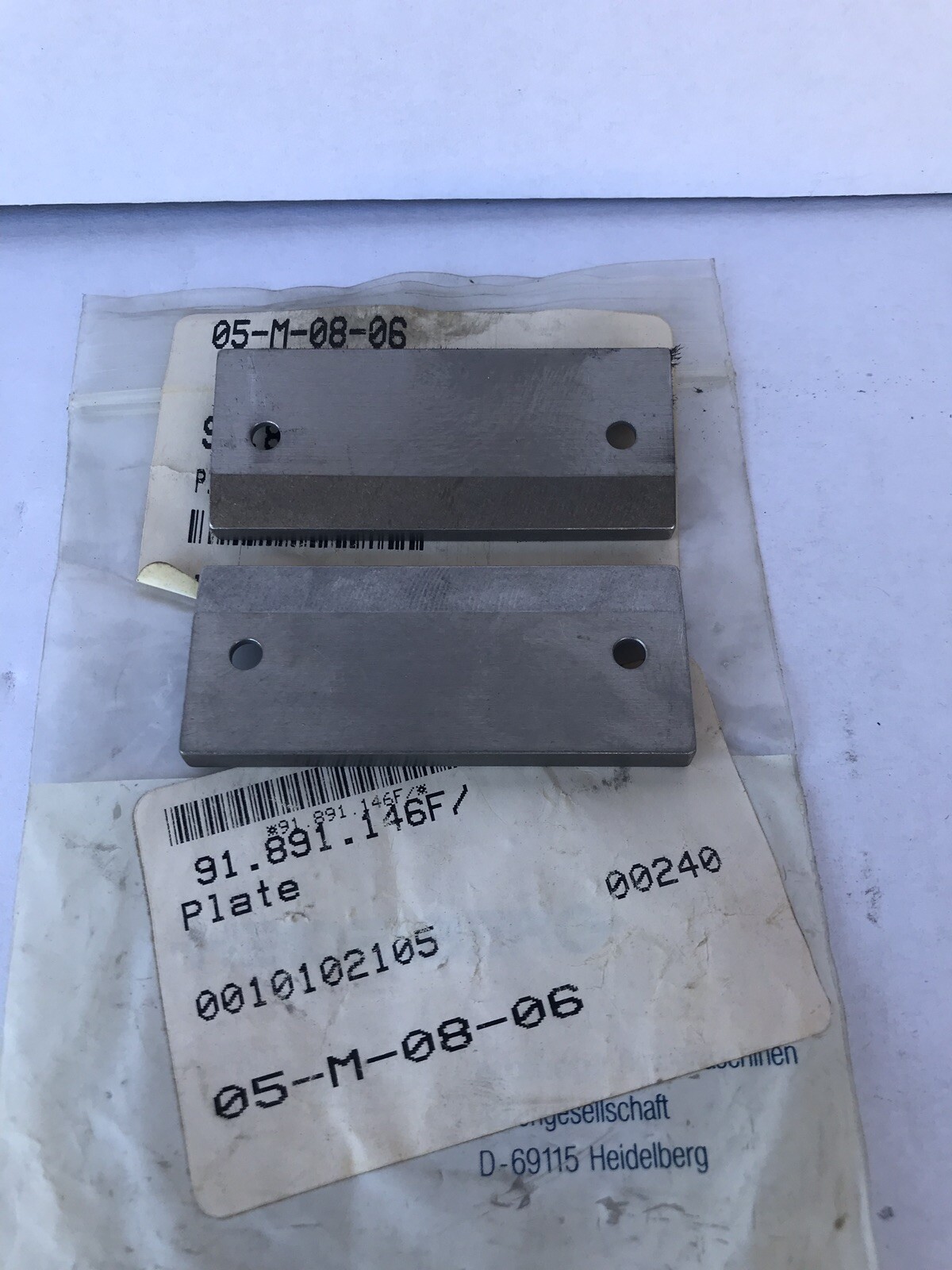 Original Heidelberg Infeed Plate/magnet 91.891.146F From Germany, brand new