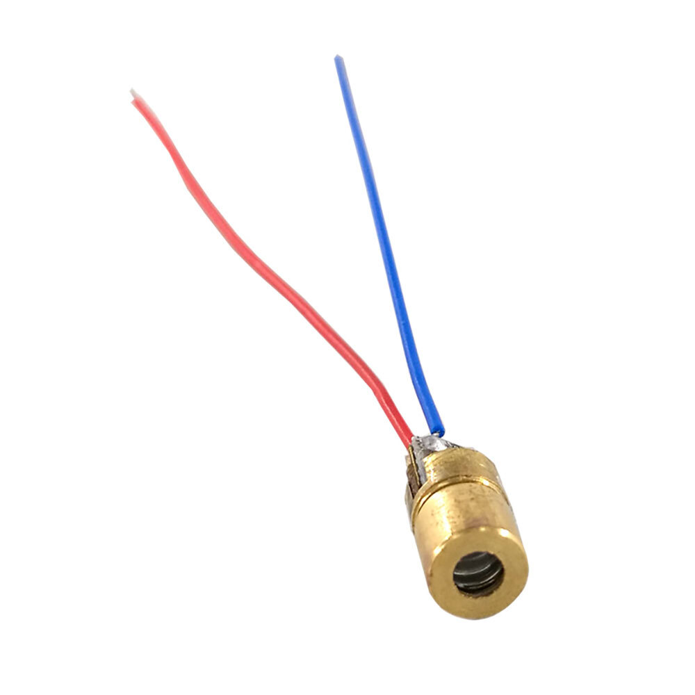 40PCS 650nm 6mm 3V 5mW Mini Laser Dot Diode Module Head WL Red NEW