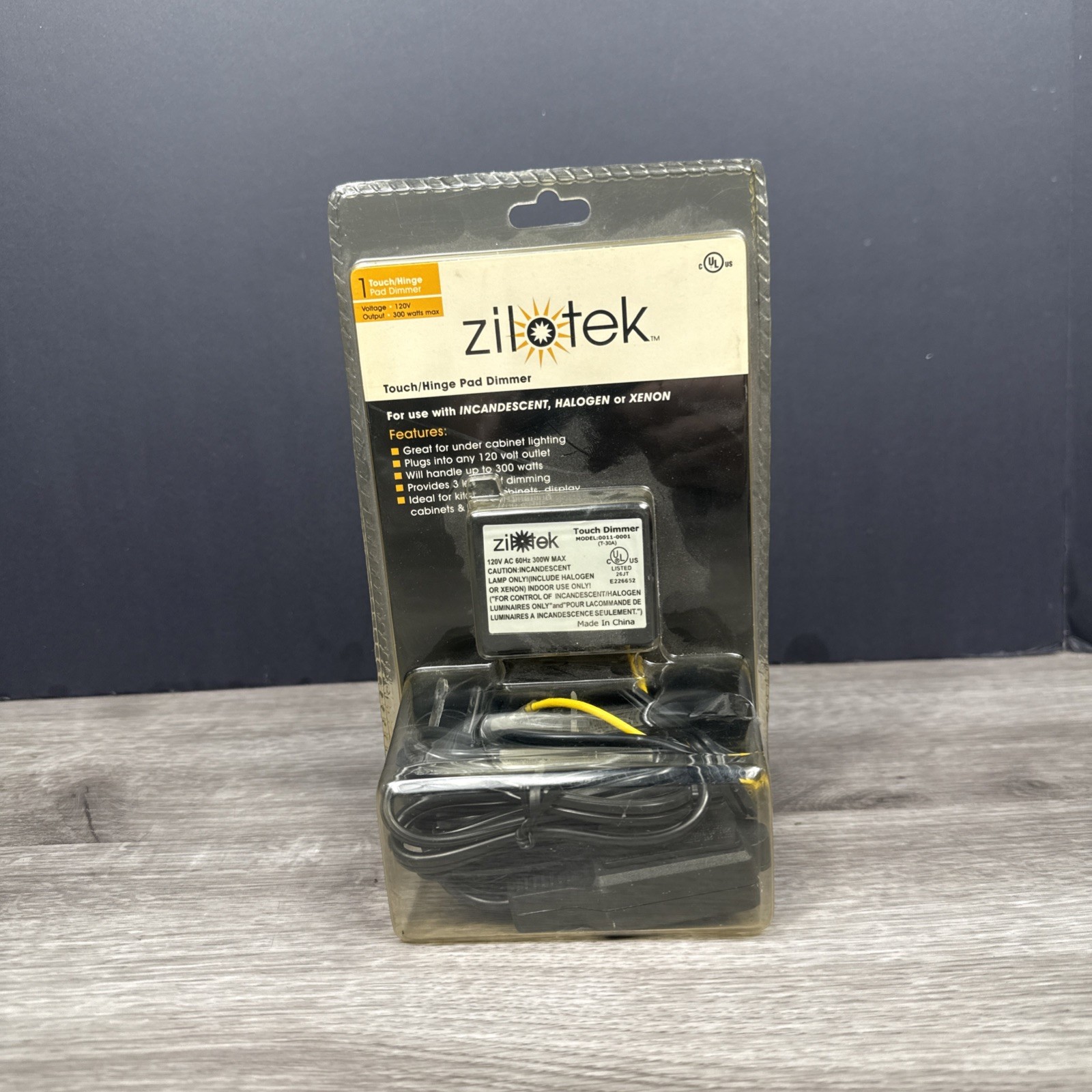 ZILOTEK Touch Hinge Pad Dimmer Model Number 0011-0001 Under Cabinet Lighting New