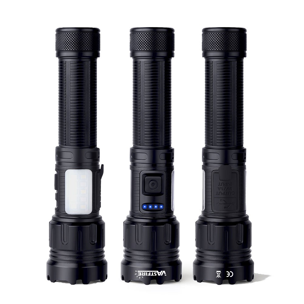 Multicolor LED Flashlight 4 in1Rechargeable White/Red/Green/Blue Hunting Light