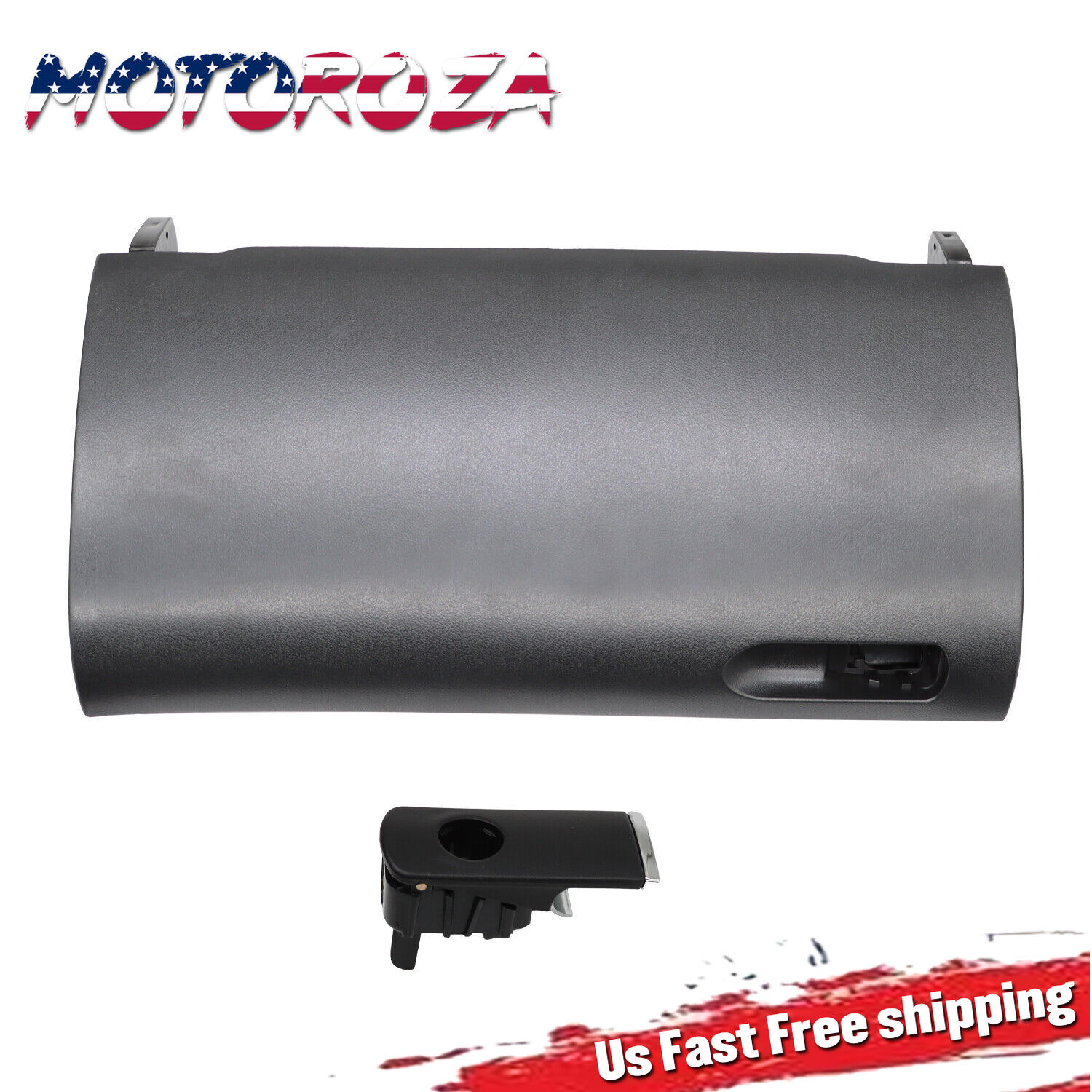 NEW Black Glove Box Compartment Lid For AUDI A4 B7 2001-2008 With Buckle