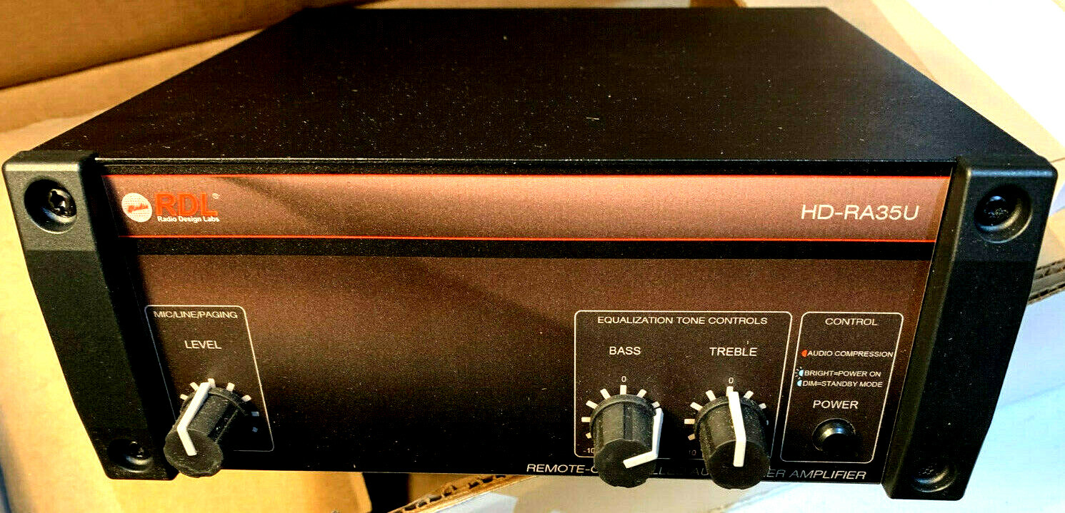 RDL HD-RA 35U-35 Watt Mixer Amplifier "NEW IN THE BOX"