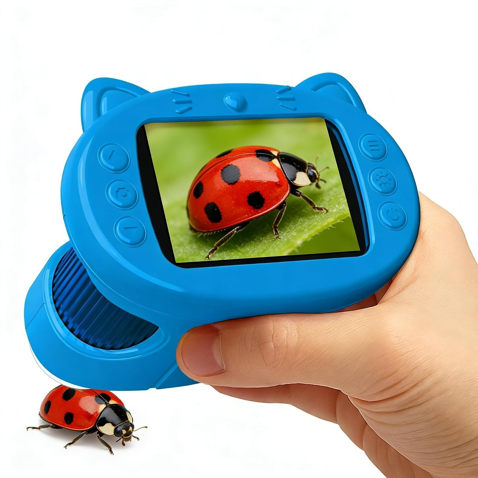 Handheld Digital Mini Microscope 1000X 4K for Kids Educational Science Kit