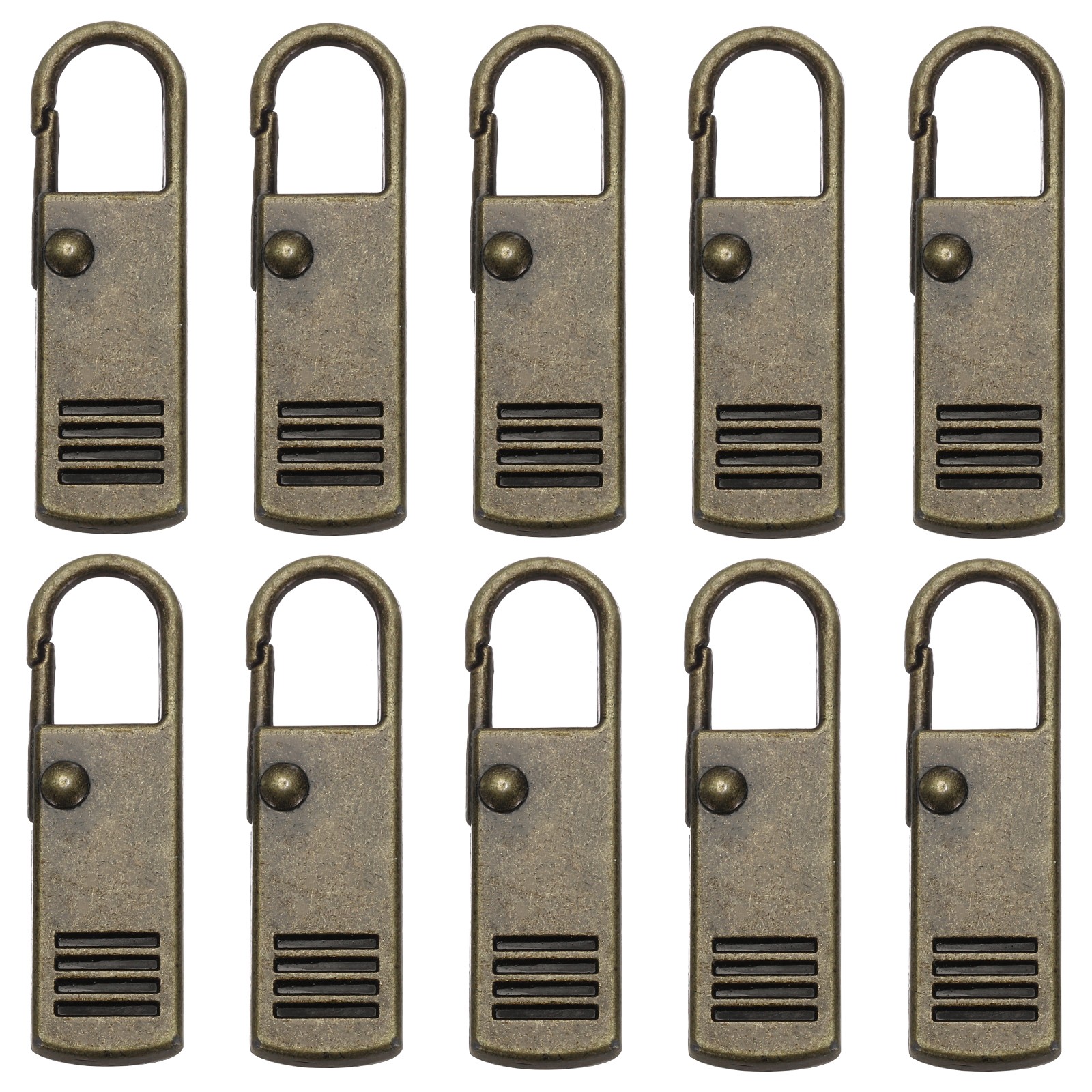 Zipper Pull Replacement, 20 Pcs Zipper Handle Mend Fixer Repair, Bronze