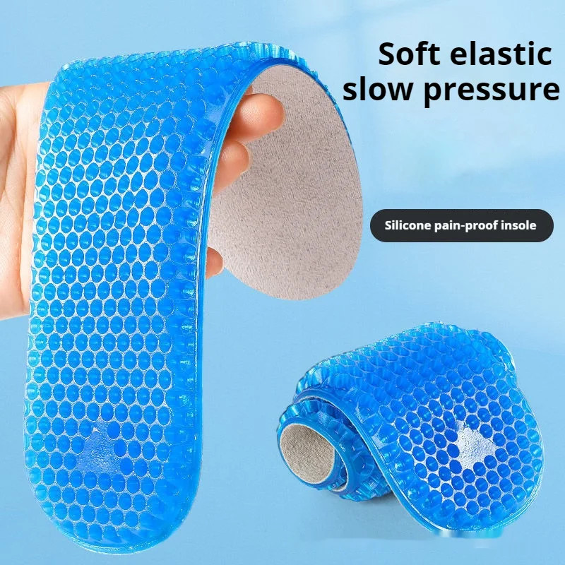 Honeycomb Silicone Shoes Insoles Soft shock absorption Running Sports Insole Sho