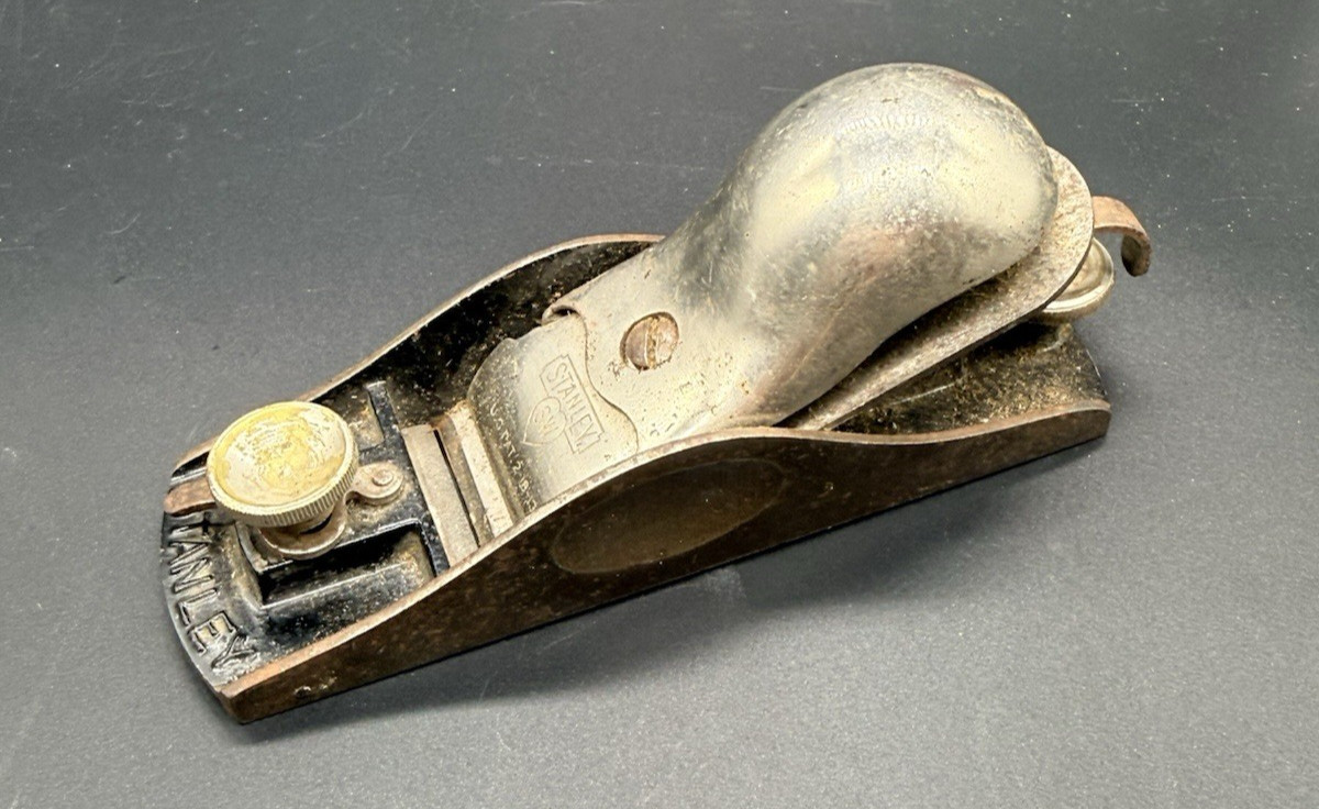VINTAGE STANLEY SW No. 18 KNUCKLE JOINT ADJUSTABLE THROAT BLOCK PLANE SWEETHEART