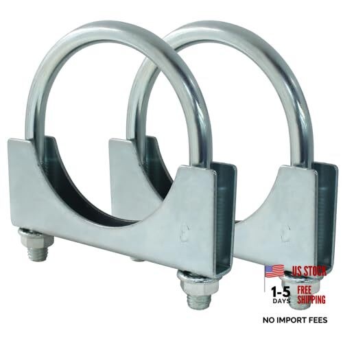 3" U Heavy Duty U-Bolt Clamp, 3 Inch Stainless Steel Muffler Clamps 3Inch
