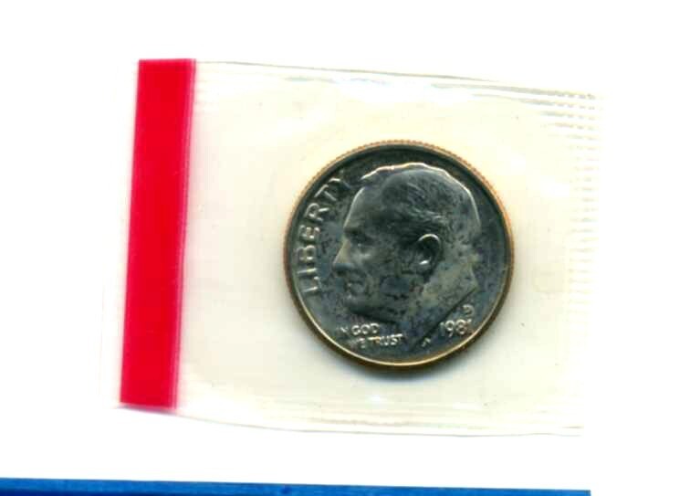 1981 D GEM BU ROOSEVELT DIME UNCIRCULATED US GOVERNMENT SEALED US COIN #3242