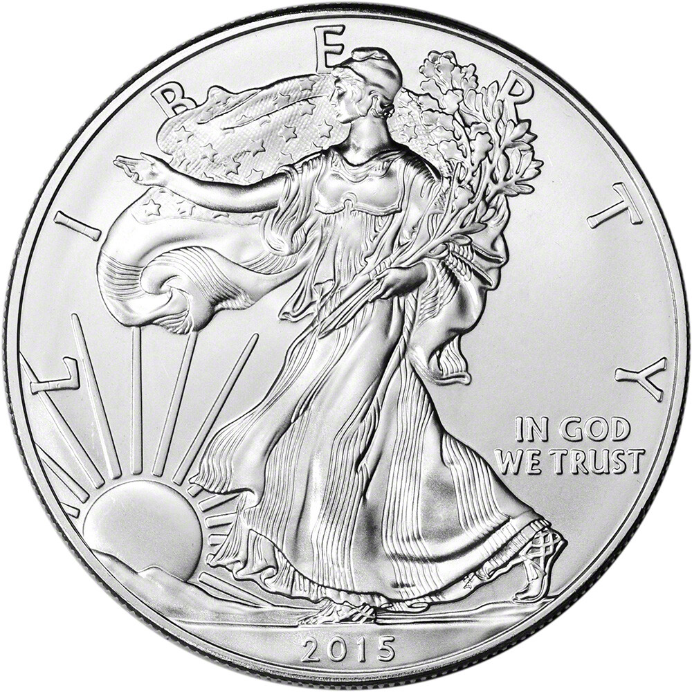 2015 American Silver Eagle 1 oz $1 - BU