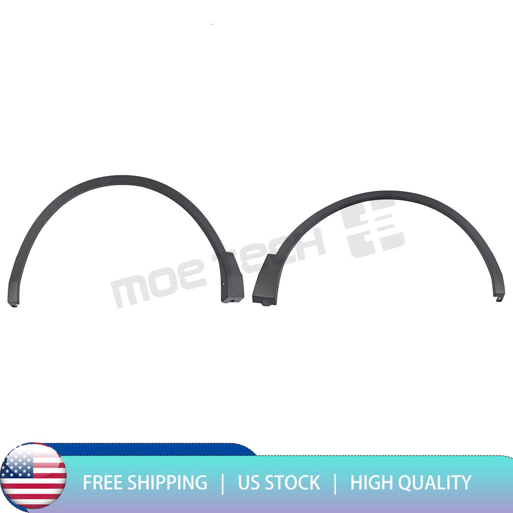 2×Front Fender Flare Wheel Opening Molding LH+RH For 2018-21 Volkswagen Tiguan