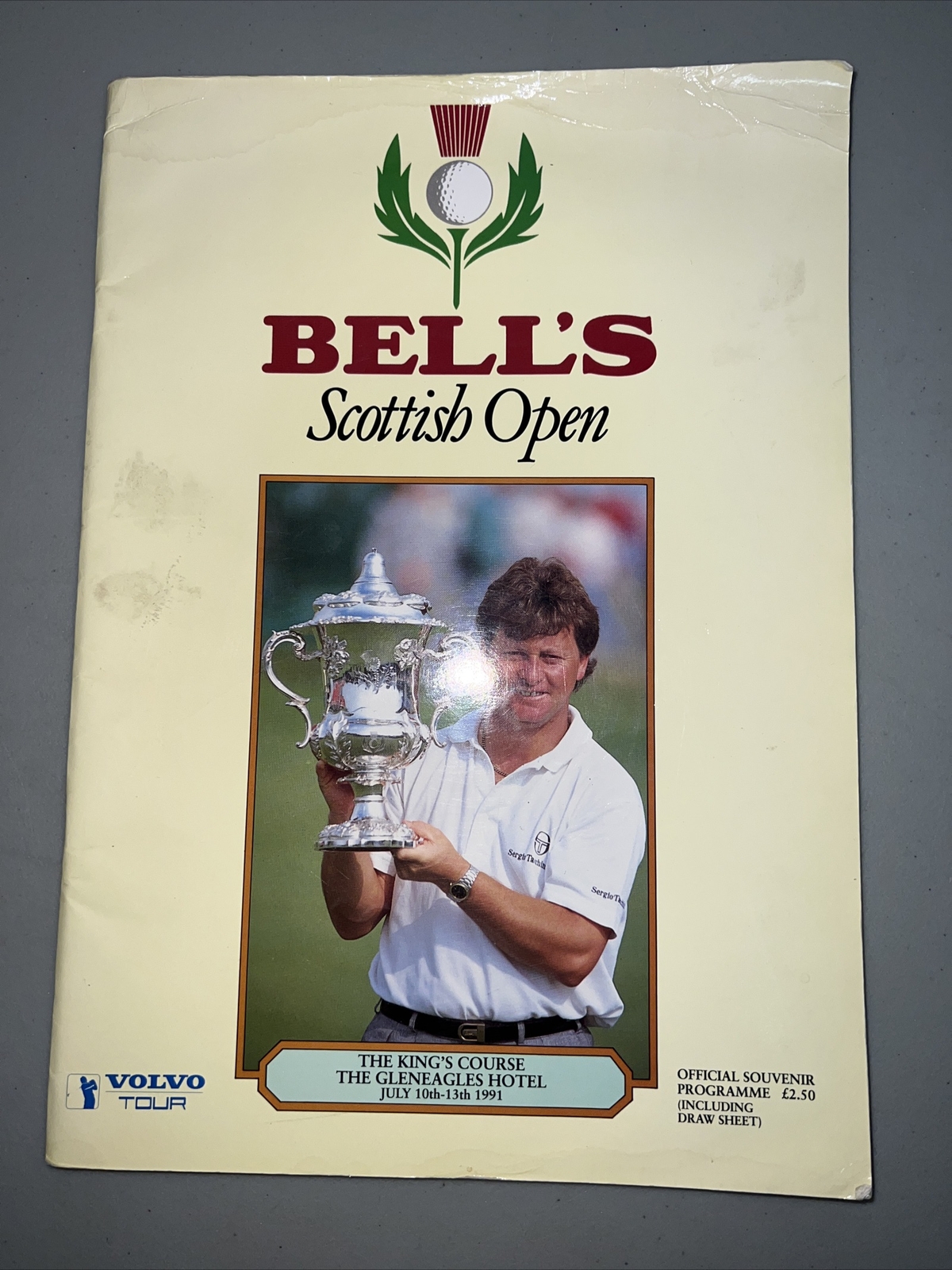 1991 Bells Scottish Open Program The Kings Course Gleneagles Hotel Volvo Tour