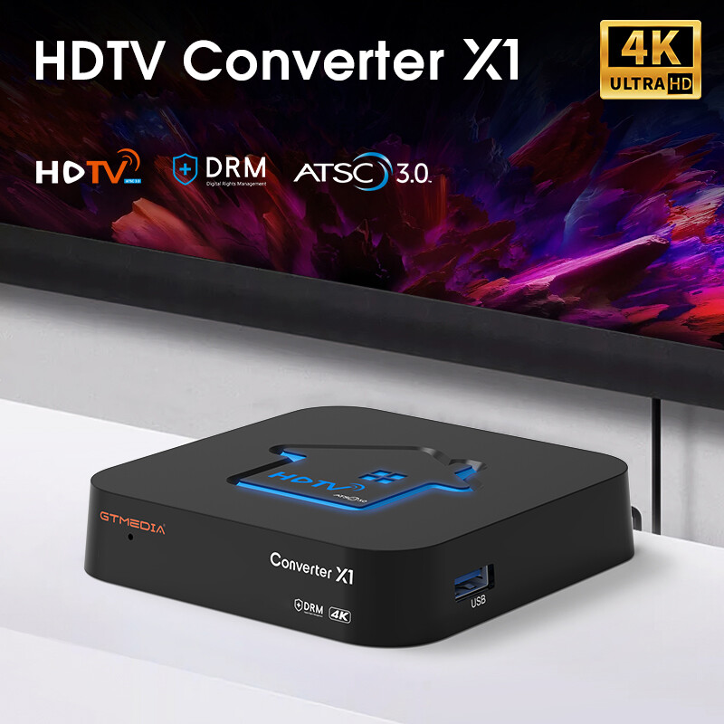 NEW 4K UHD ATSC 3.0 Receiver ATSC TV Tuner Free Offline/online DRM Recording DVR