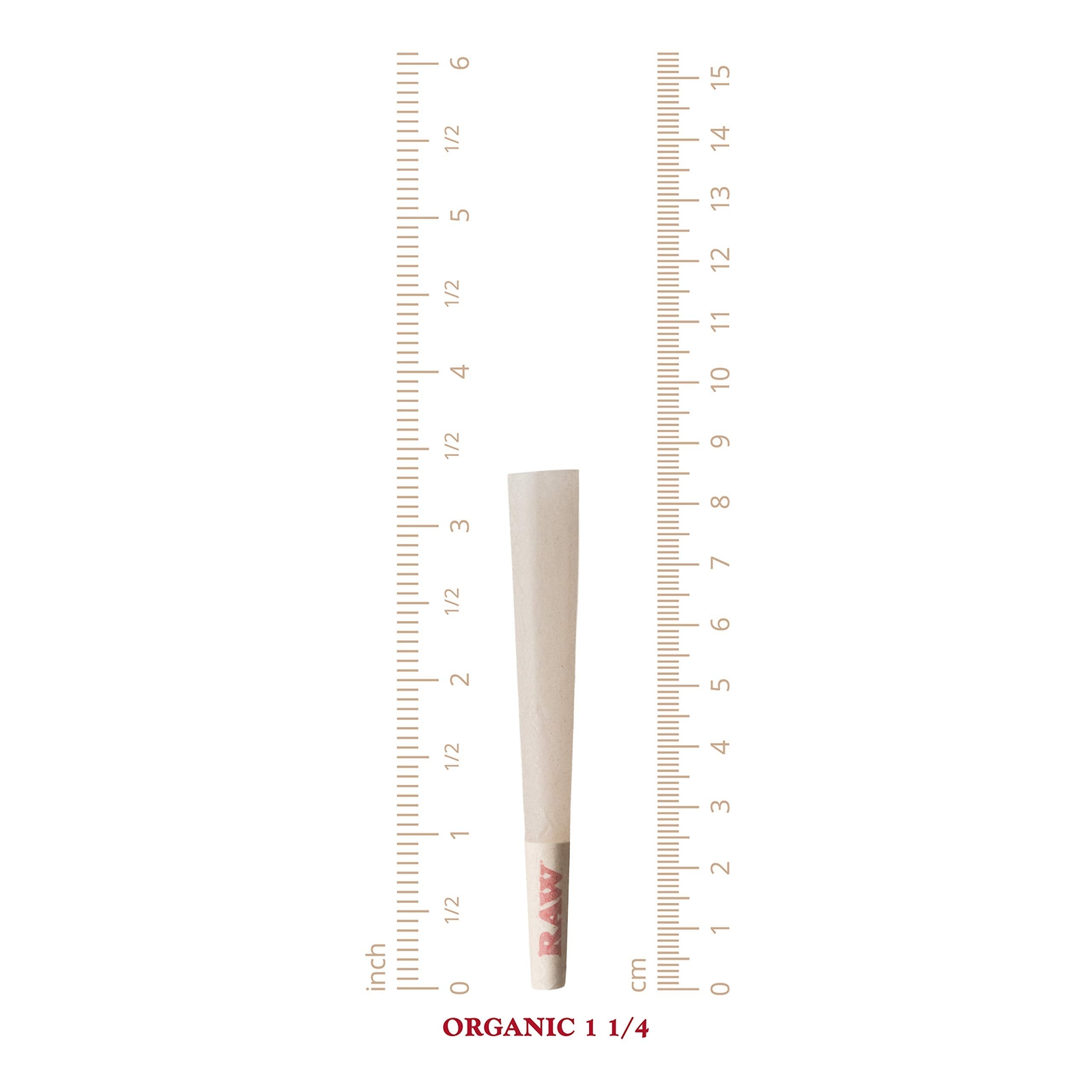 RAW Cones Organic 1 1/4 Size: 50 Pack