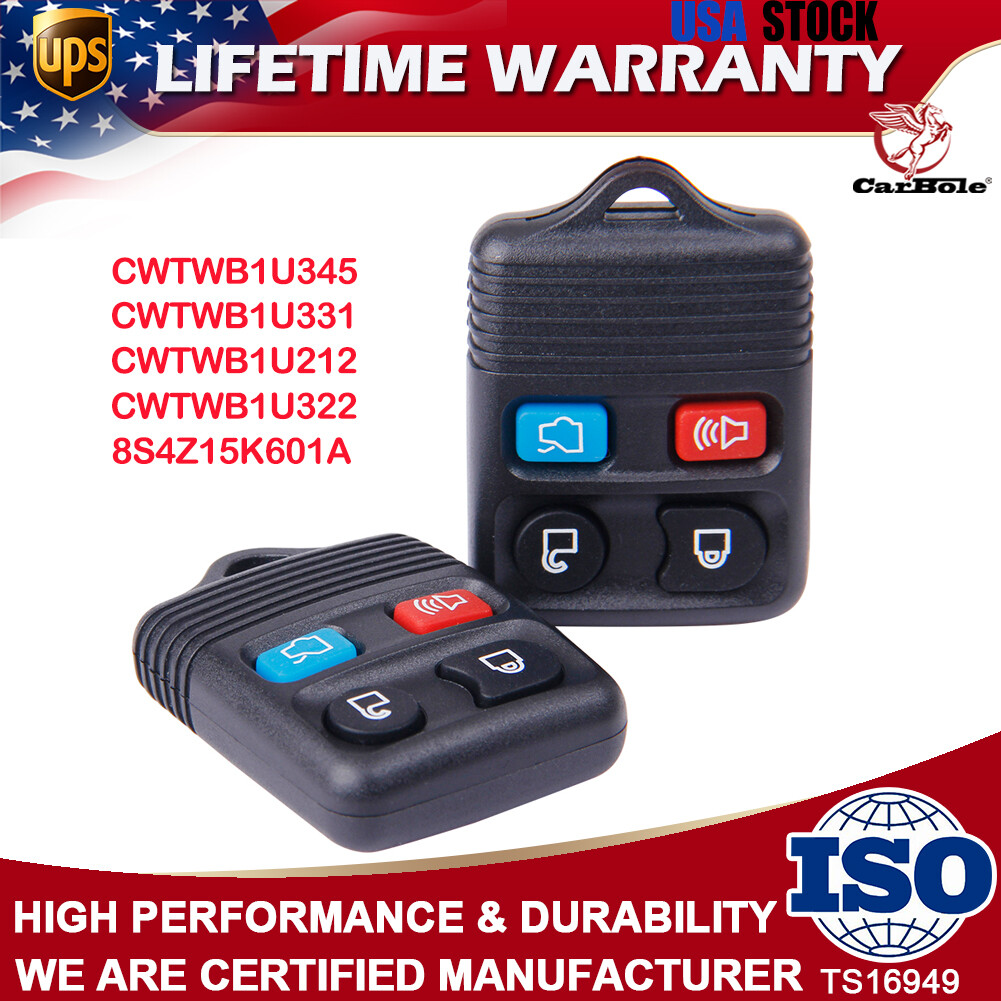 2X Key Fob Remote Replacement For Ford Expedition Explorer Focus Ranger Mustang