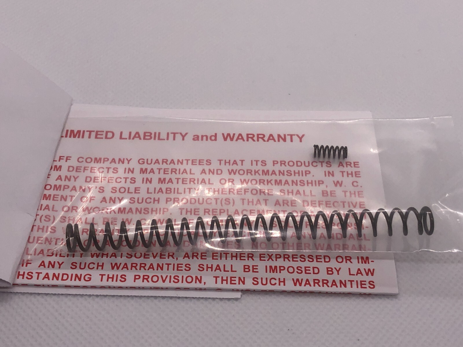 AMT BACKUP 380 Recoil Spring with Firing Pin Spring by WOLFF 24012