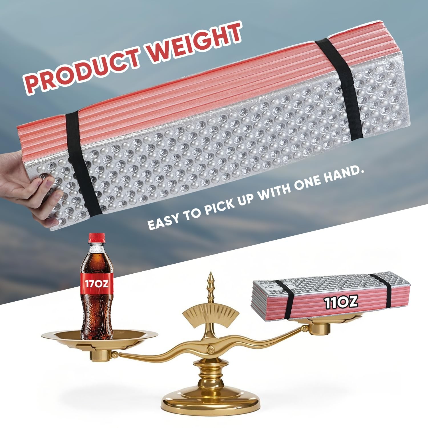 Ultralight Foam Sleeping Pad Waterproof Closed Cell Foldable Camp Mat