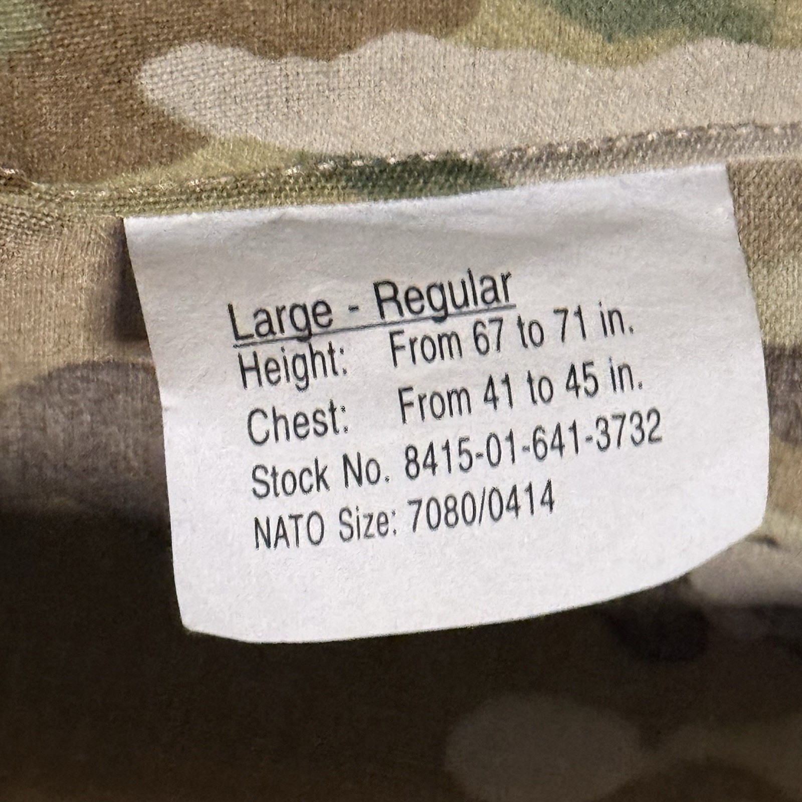 USGI A2CU Aircrew Combat Coat & Trousers Multicam / OCP Large - Regular