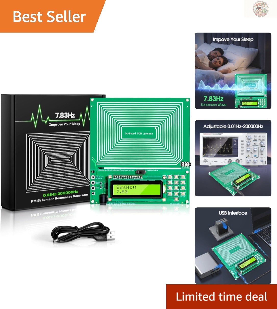 Advanced Schumann Wave Frequency Generator: Enhance Sleep and Clarity at 7.83Hz