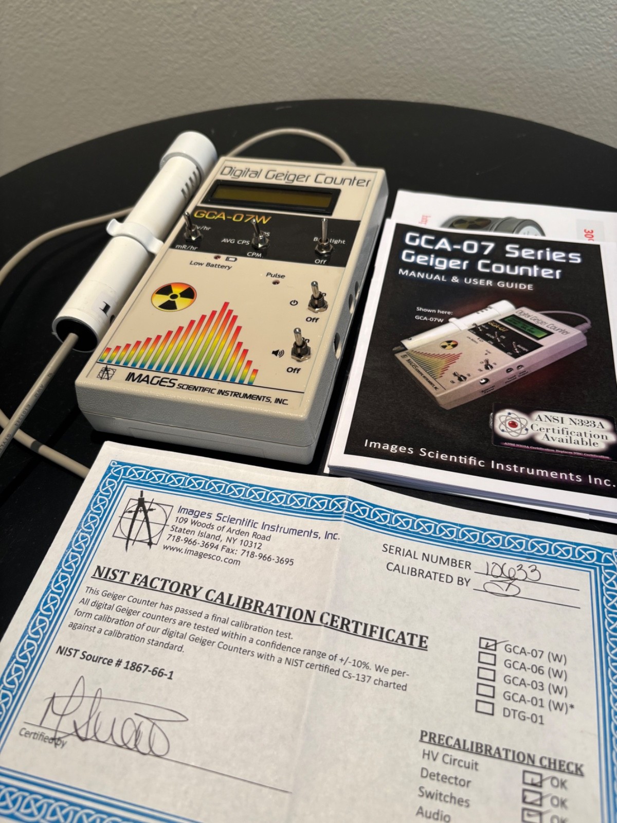 NEW CALIBRATED Digital Geiger Counter GCA-07W Professional Radiation Detector
