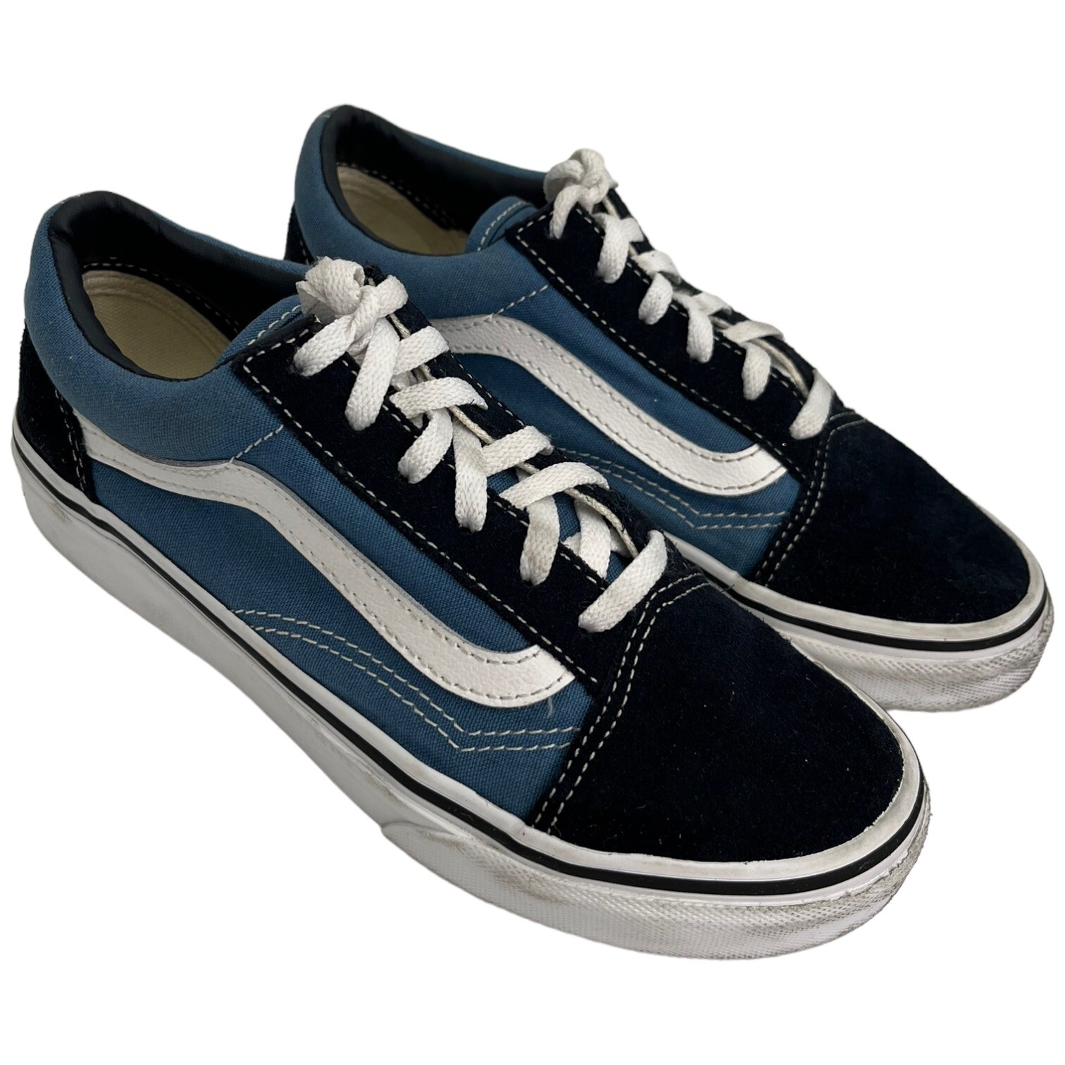 Vans Unisex Kids Old Skool Suede Canvas Casual Skater Trainers Sneakers 2.5