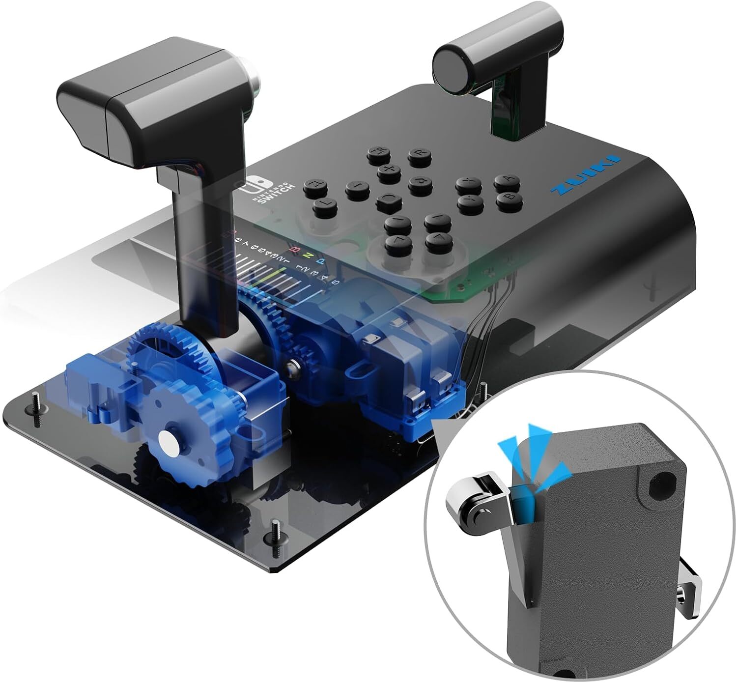 ZUIKI MASCON Go by Train Densha de Go Nintendo Switch One Handle Controller BK