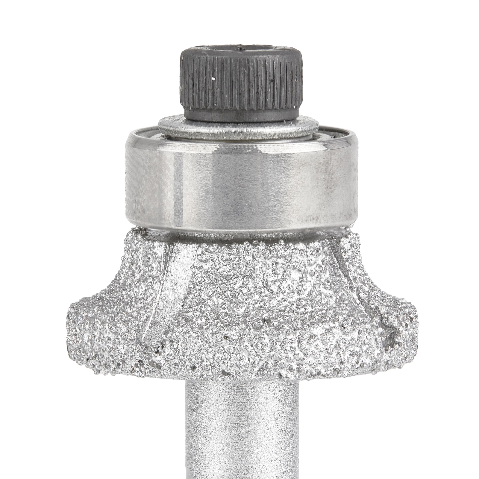 Brazed Diamond Router Bit Radius 3mm 1/8" Grit 60 Tools For Stone 1/4" Shank