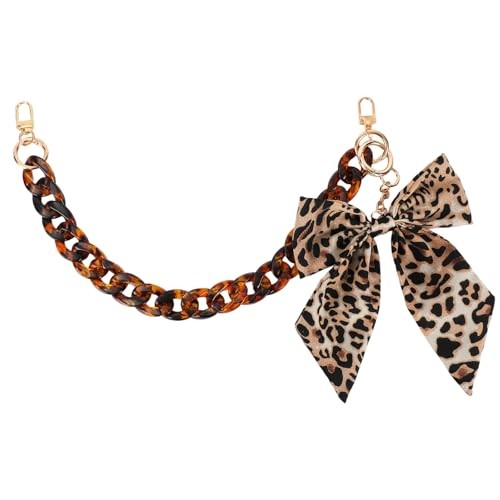 Leopard Print Bag Chain Strap for Woman, Cheetah Shoulder Strap Replacement