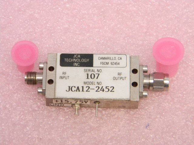 1-2GHz  SMA Microwave Amplifier +18dB JCA Technology JCA12-2452 TESTED