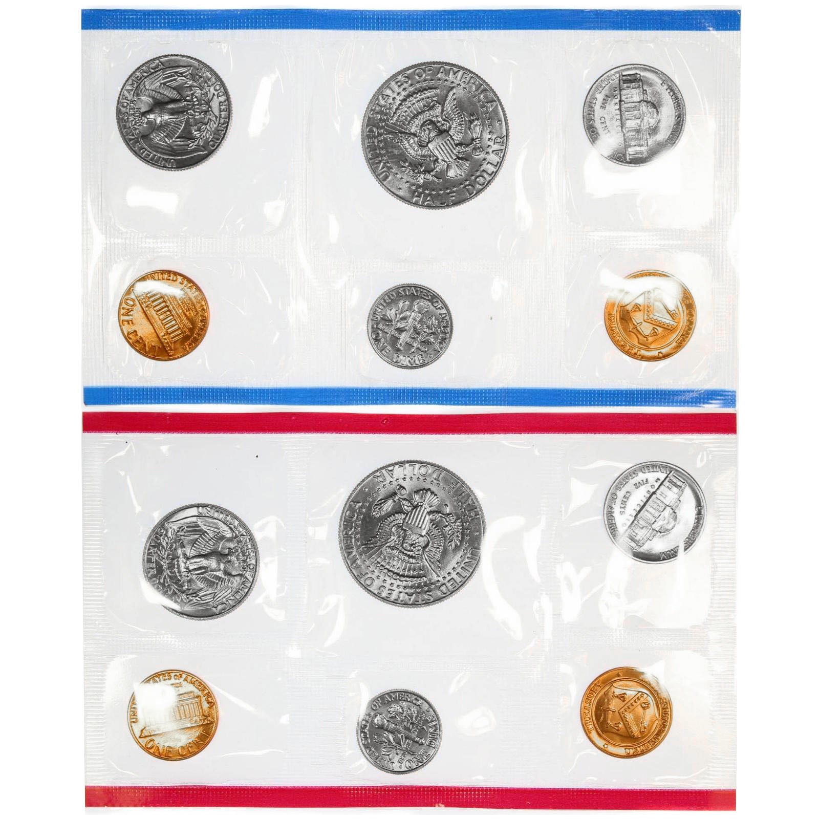 1985 Mint Set Original Envelope 10 BU US Coins BU