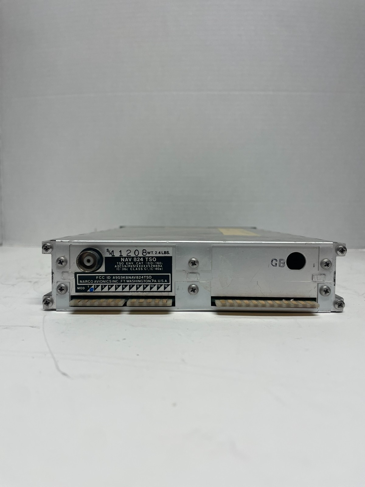 Narco NAV 824 TSO - Bad Display - Otherwise Working When Removed