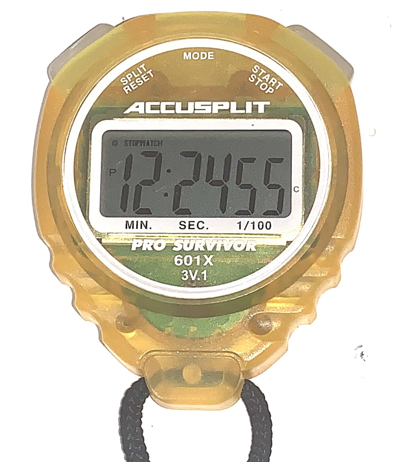 Accusplit Yellow Pro Survivor 601x 3V.1 Stopwatch Timer