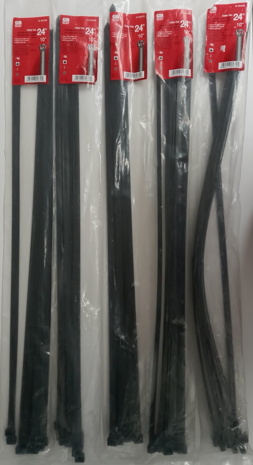 Gardner Bender 45-524UVB Cable Ties 24" 50qty