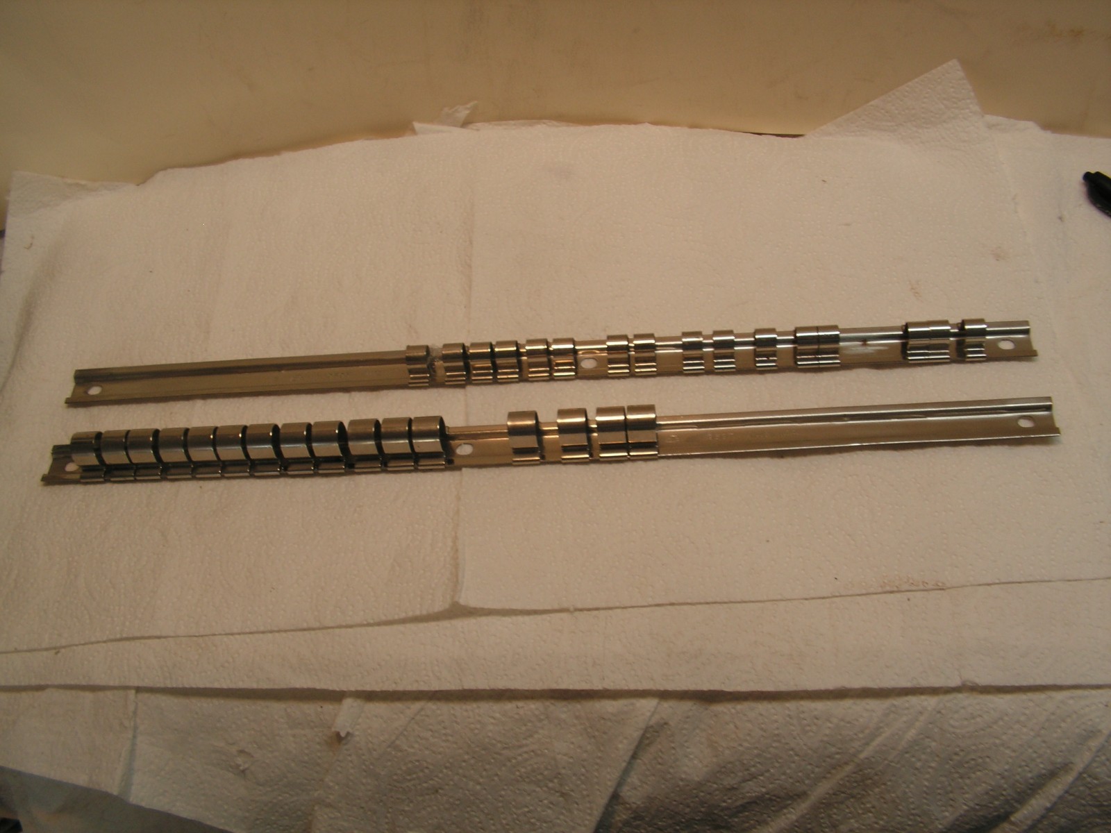 CTA Tools 9795 & 9597 Socket Holder 3/8" & 1/2" Drive Inch, 16 Pegs 17" U.S.A.