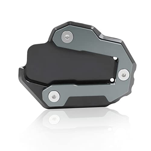 Motorcycle Kickstand Pad Enlarger Extension Side Stand Plate Pad titanium
