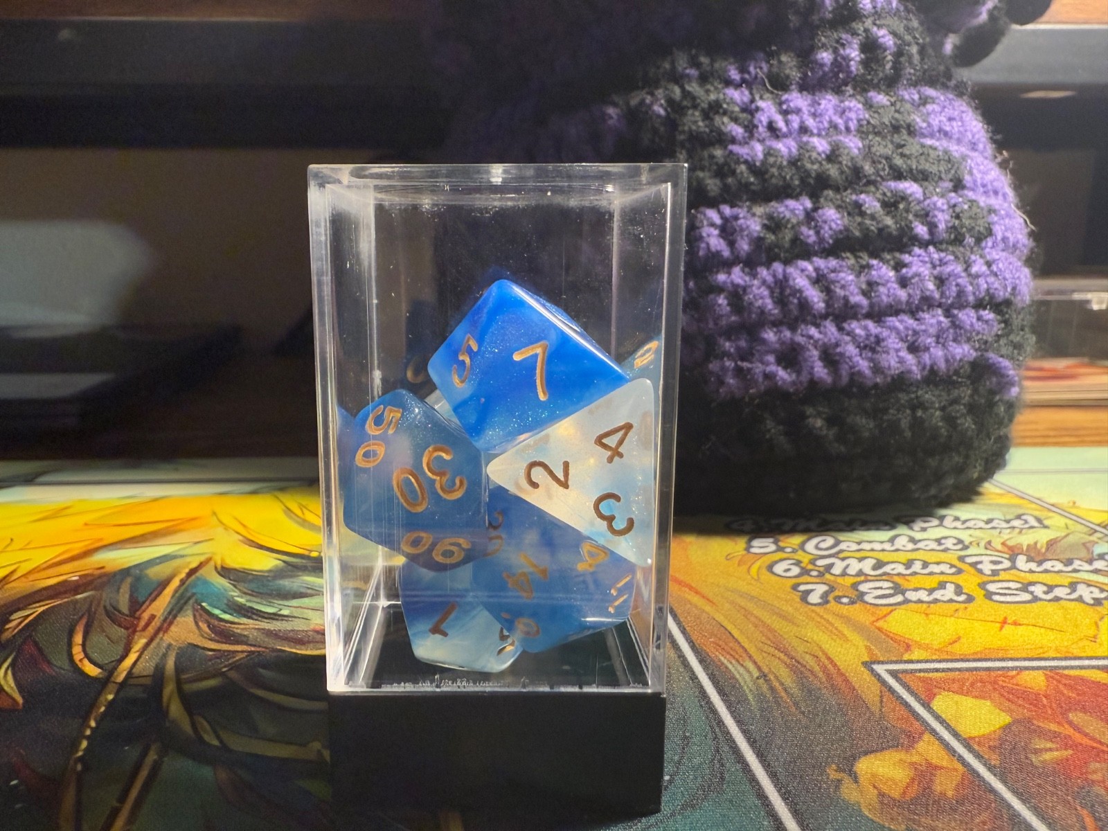 7 Piece Polyhedral Dice Set For Tabletop Gaming. (NEW), Includes Case!!! (D02)