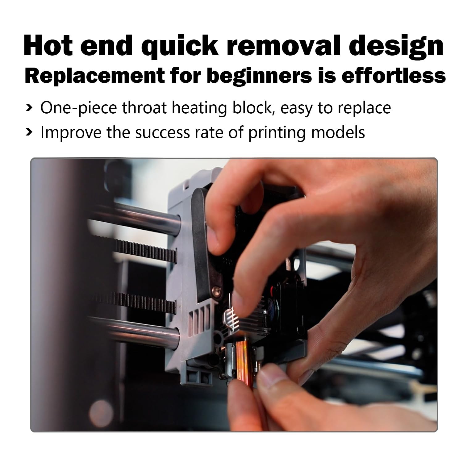 Upgraded 0.4MM Hotend Kit for Flashforge AD5X Quick-Detachable Nozzle...