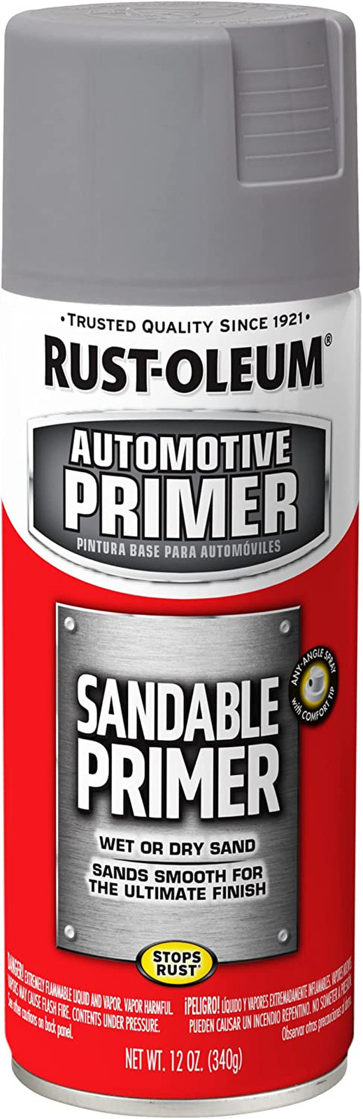 249415 Automotive Sandable Primer Spray, 12 Oz, Gray