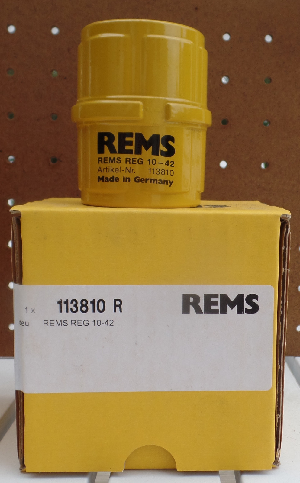 Three Industrial Pipe Deburring / Reaming tools with drill adapters 10-42mm REMS