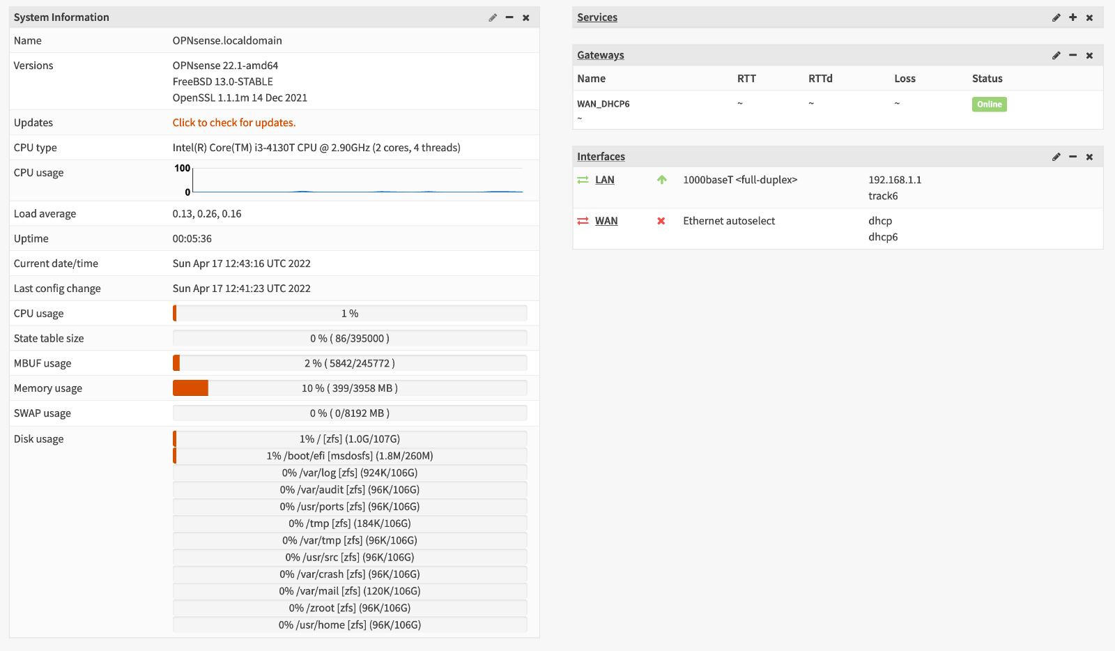 Custom M73 Tiny i3 2X Intel GbE NIC Firewall Router pfSense Untangle OPNSense