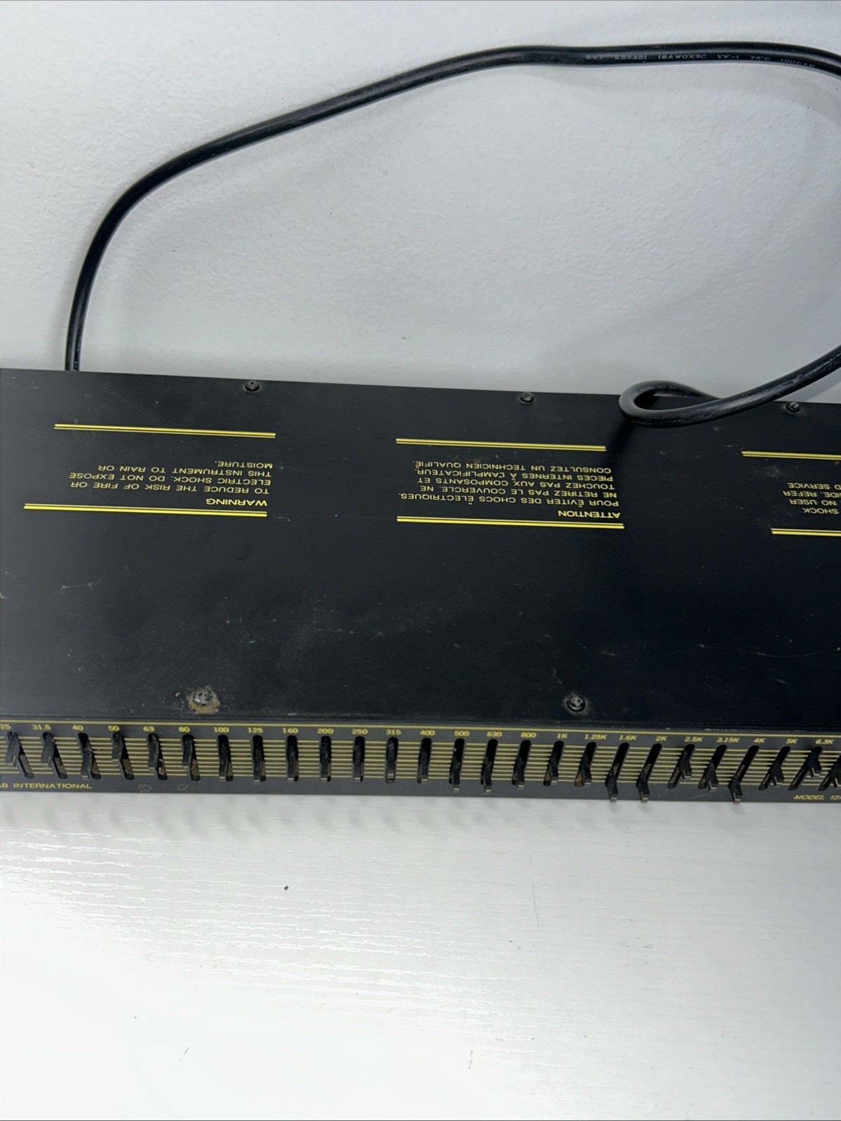 EUC AB INTERNATIONAL MODEL 131 RACK GRAPHIC EQUALIZER, READ