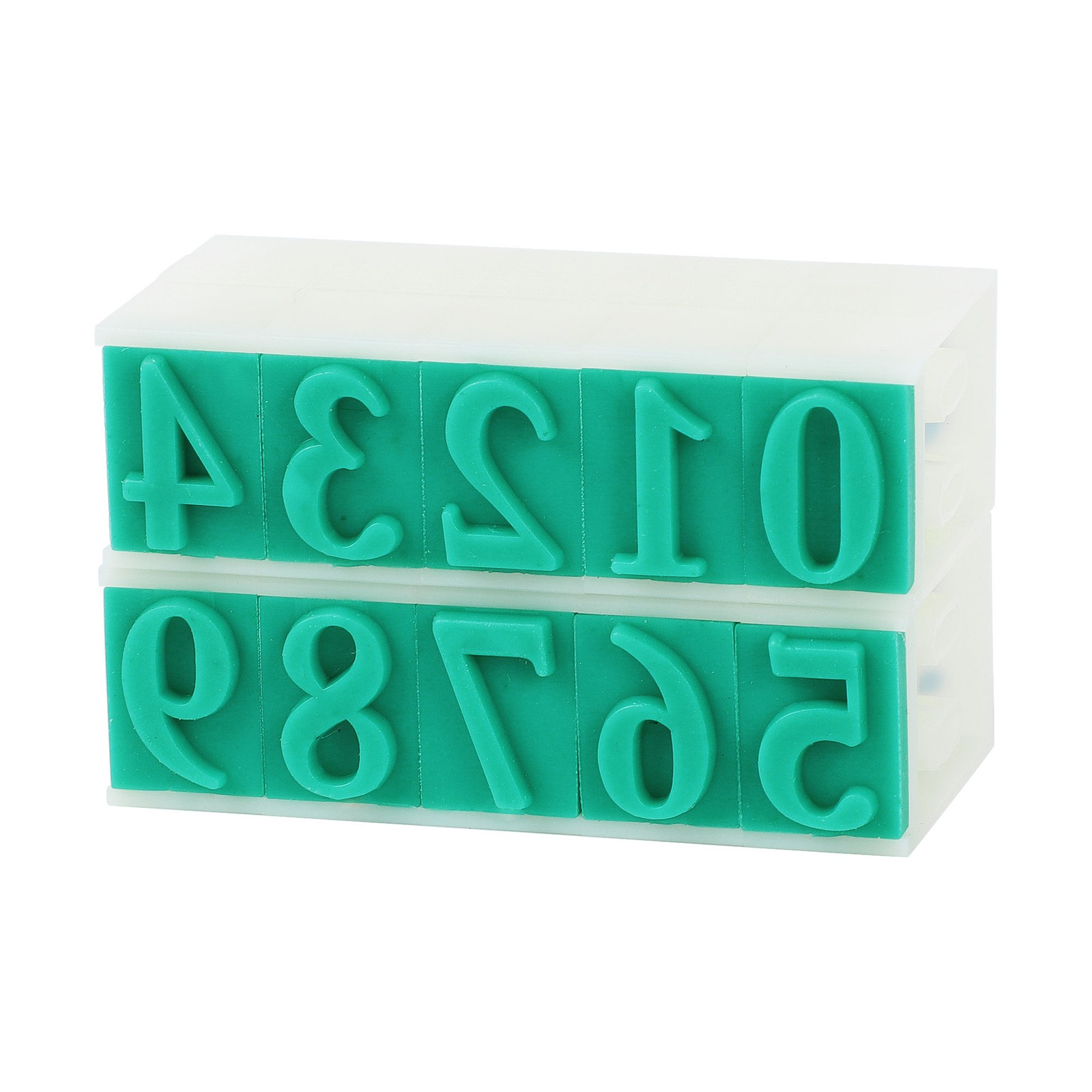 1 Set Detachable Plastic Digits number stamps 0-9 Combination Number Stamp