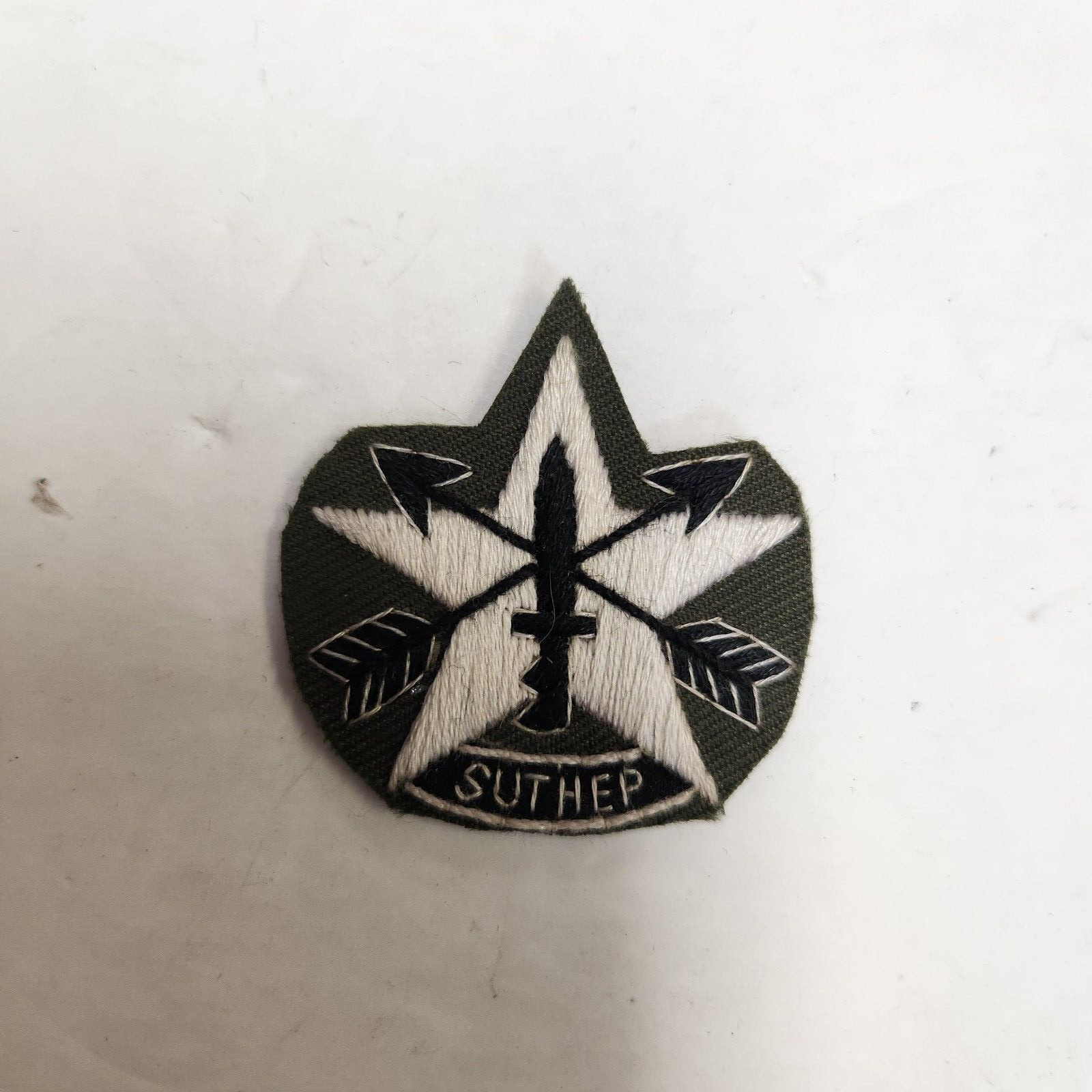 LR0616s Original Vietnam Era Royal Thai Border Patrol Police "Suthep" Badge L2C