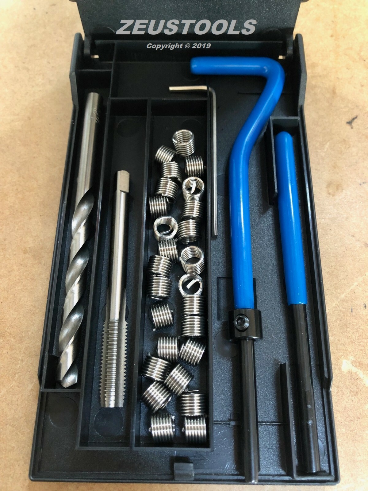 BSC CEI THREAD REPAIR INSERT KIT 1/4 5/16 3/8 7/16 1/2 26 tpi CYCLE HELICOIL SET