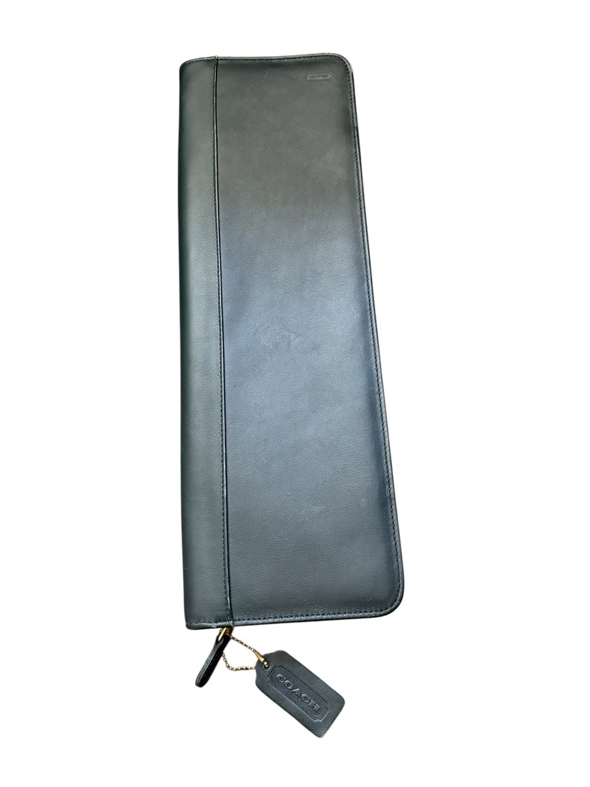 Vintage Coach Men’s Black Leather Travel Tie Case 7229