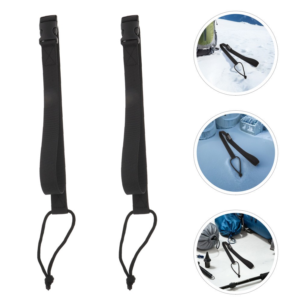 4 Pcs Snowboard Leash Ski Accessories Boot Carrier Strap Binding Aid