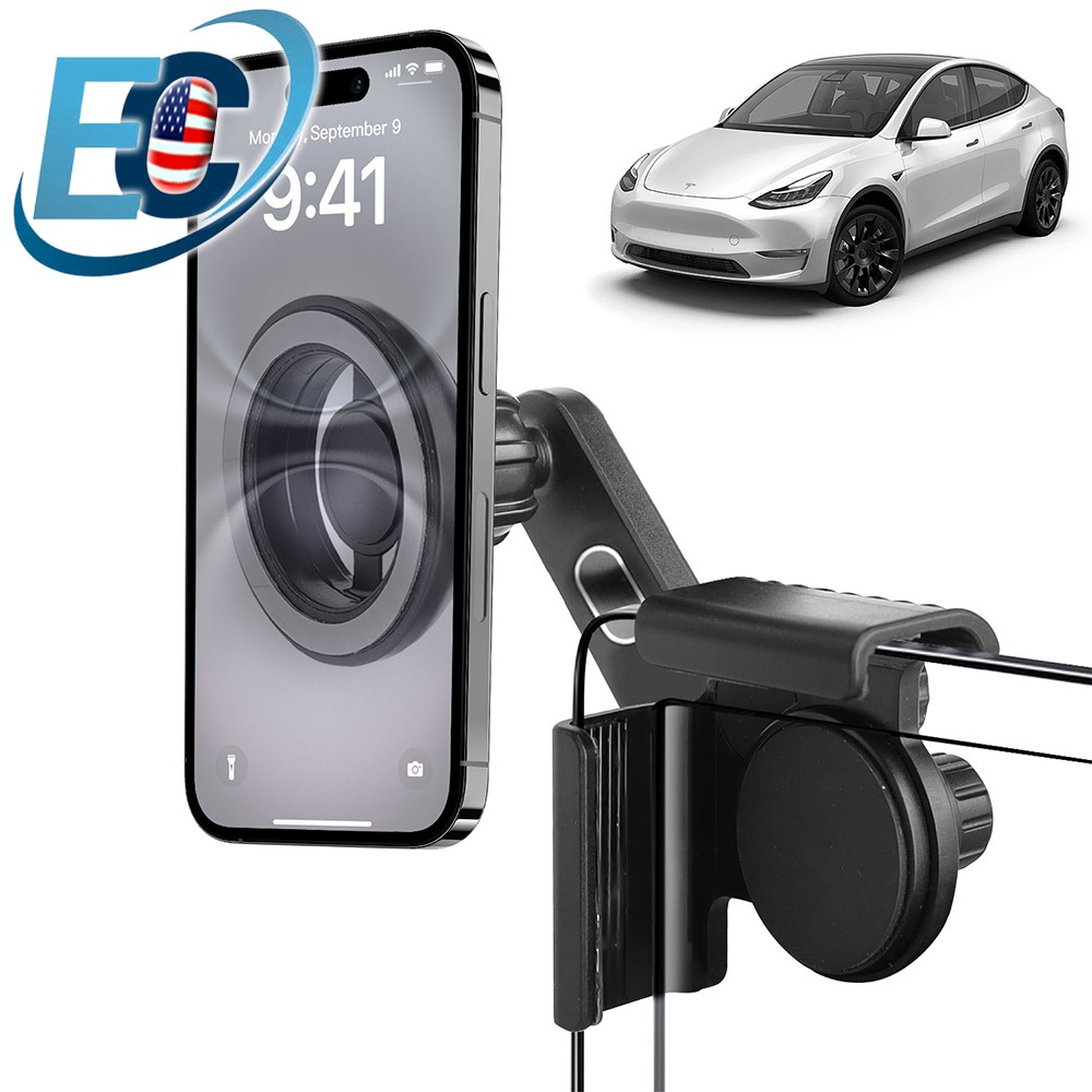 360° Adjustable Magnetic Car Phone Mount for Tesla Model 3/Y/S/Cybertruck Screen