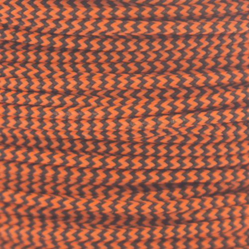 1', 3', 5', 10', 25', 50', 100' Flo Orange & Black D Loop BCY #24 Rope Material
