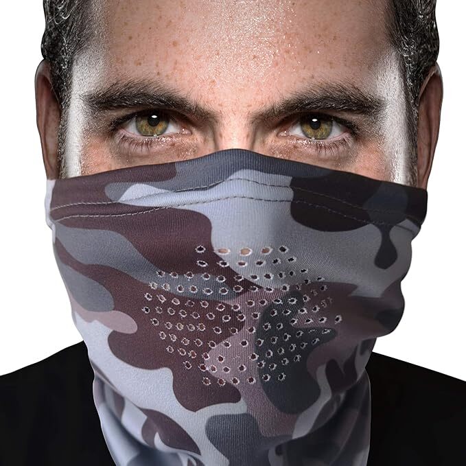 The Fishing Tree "Neck Gaiter" with BREATHING HOLES, Unisex ( 2 INCLUDED CAMO )
