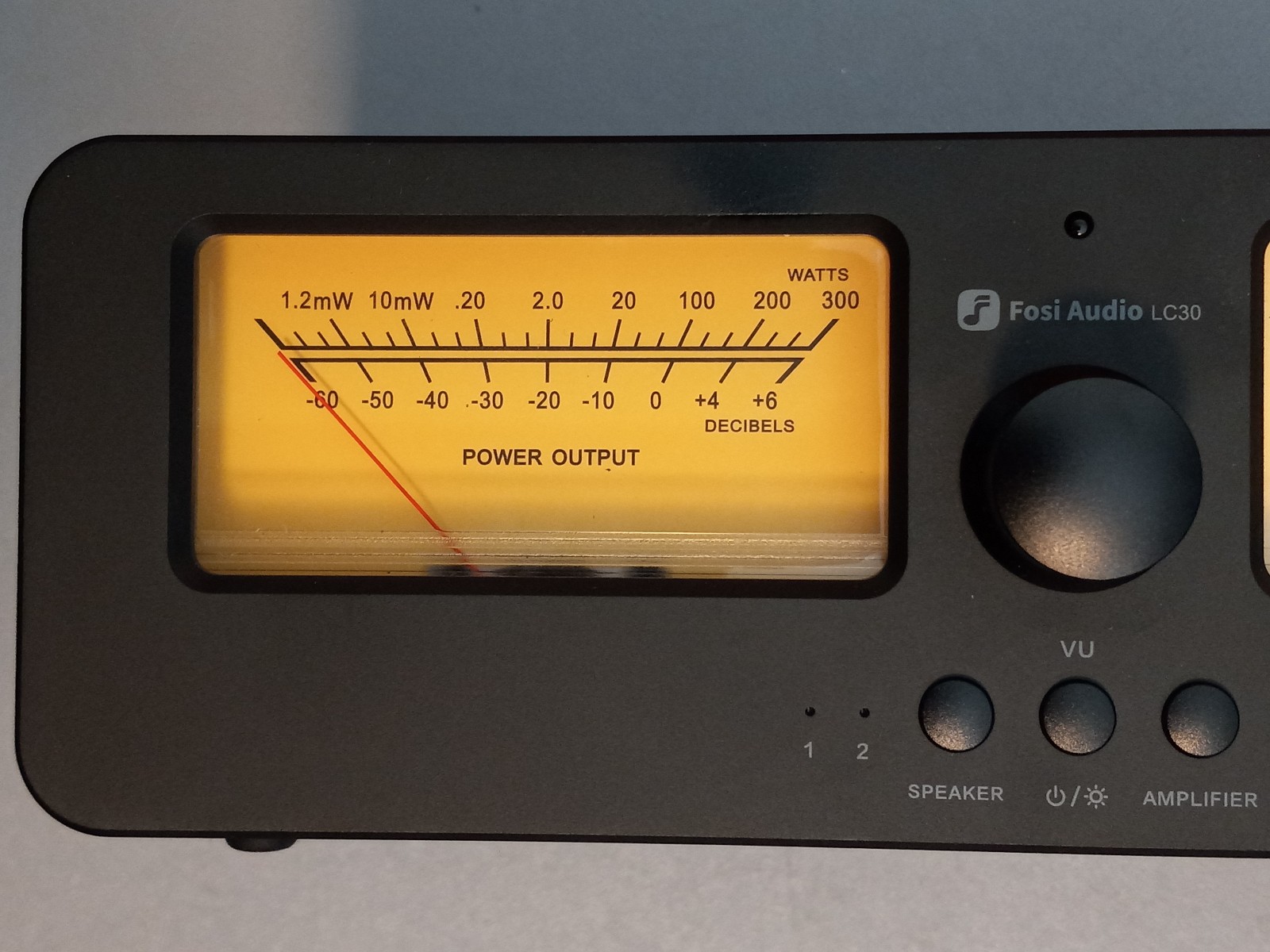 Fosi Audio LC30 VU Meter Amplifier Speaker Selector Switch Box Audio Visualizer