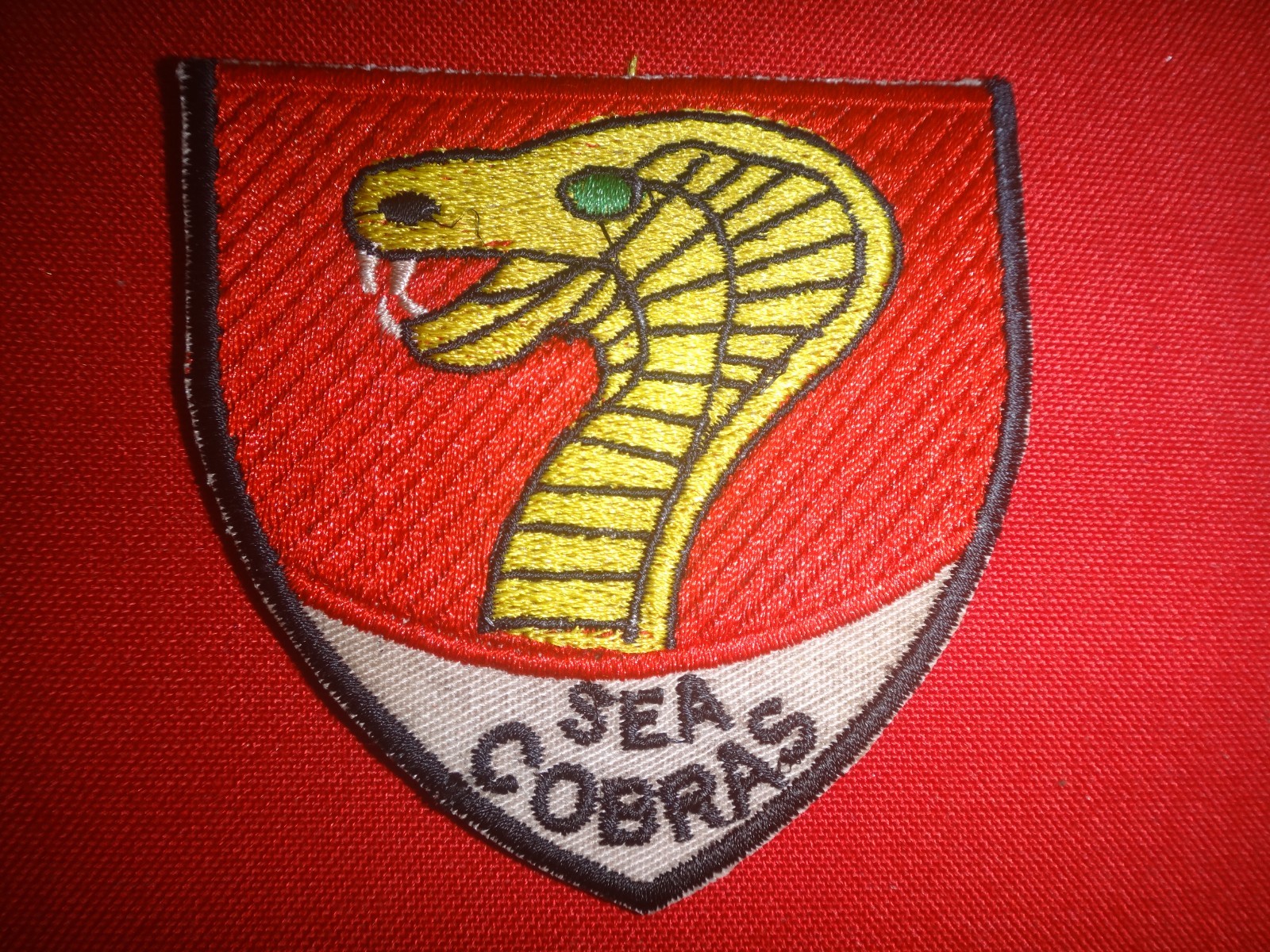 SEA COBRAS Vietnam War Patch US Navy Inshore Undersea Warfare Group 1 Unit 3